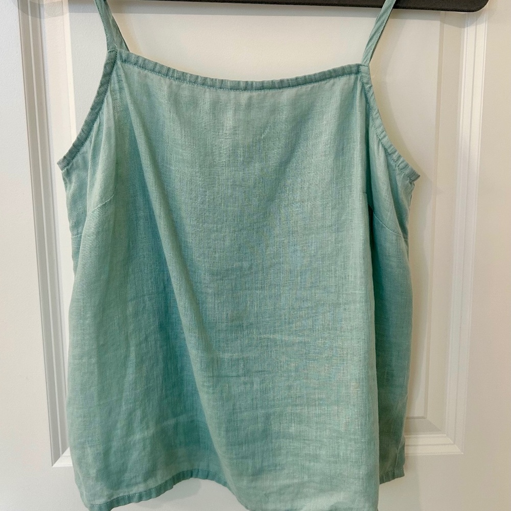 Garnet Hill Light Green High neck Camisole